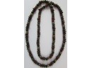 Vintage Single Strand NECKLACE, Multicolor Wood Beads, Slip Over Style, Approx 36' Length