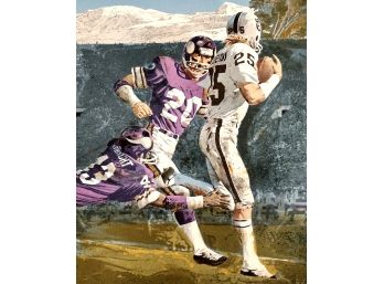 Mervin Allen Corning (Merv) American, 1926-2006 1977 Super Bowl XI Raiders & Vikings
