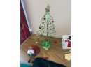 Lot Of Small Christmas Ornaments And Decorations Ceramic Snowman Cookie Jar Gnomes Tree Stockings Bell