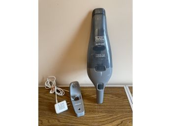 Black & Decker Cordless Lithium Dustbuster And Mount Works Great