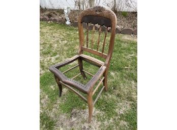 Vintage Carved Wooden Chair
