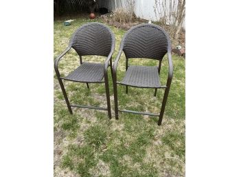 2 Indoor Outdoor Hampton Bay Wicker Chairs