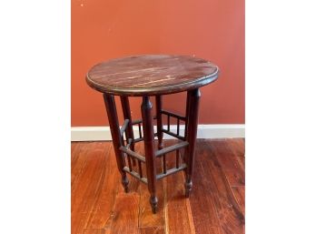 Small Dark Brown Round Table