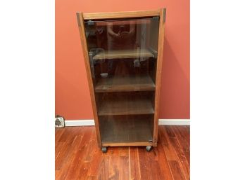 This End Up Vintage Stereo Component Rolling Cabinet