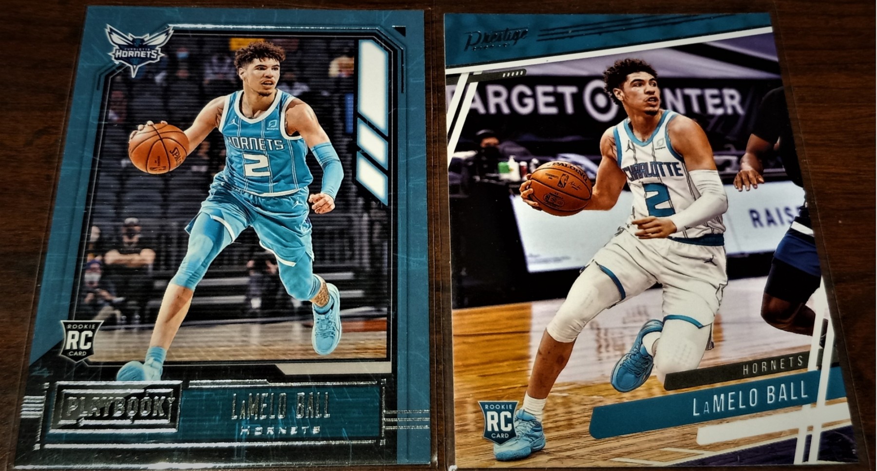 2021-22 Panini Chronicles & Playbook:  LaMelo Ball (Rookie Cards) - 2 Card Lot