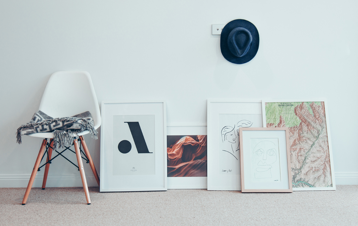 Framed prints and artwork