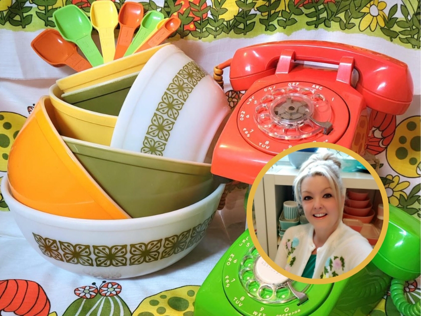 Dawn Thompson and her pyrex collection