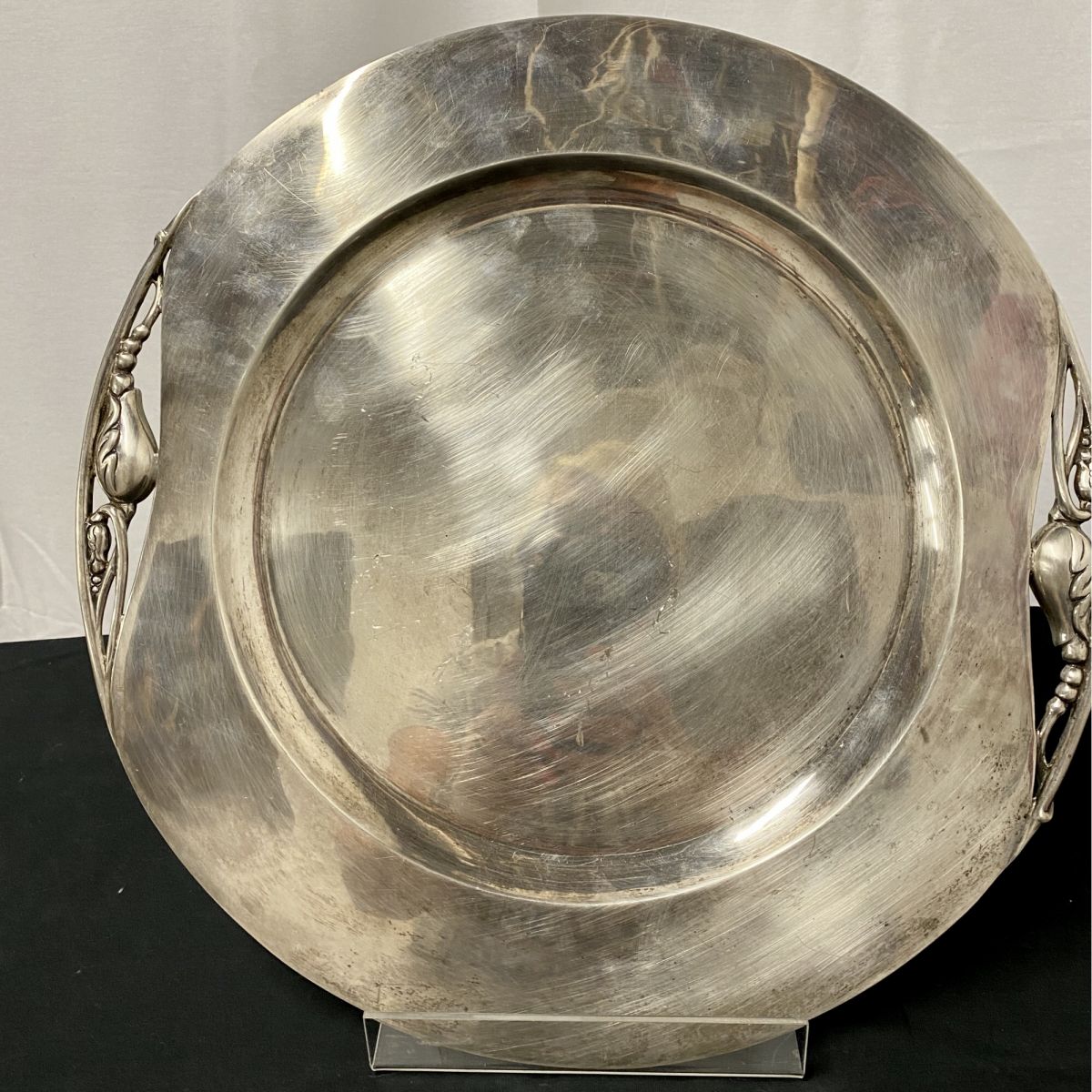 Mexican Sterling Silver Serving Tray offered by Ridgefield Thrift Store