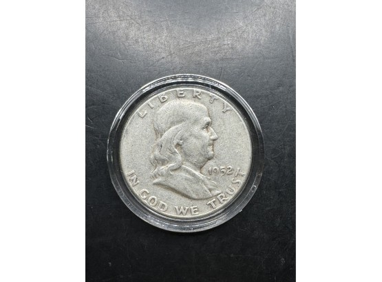 1952 Silver Benjamin Franklin Half Dollar