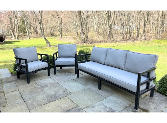 Outdoor Sofa And Pair Of Armchairs