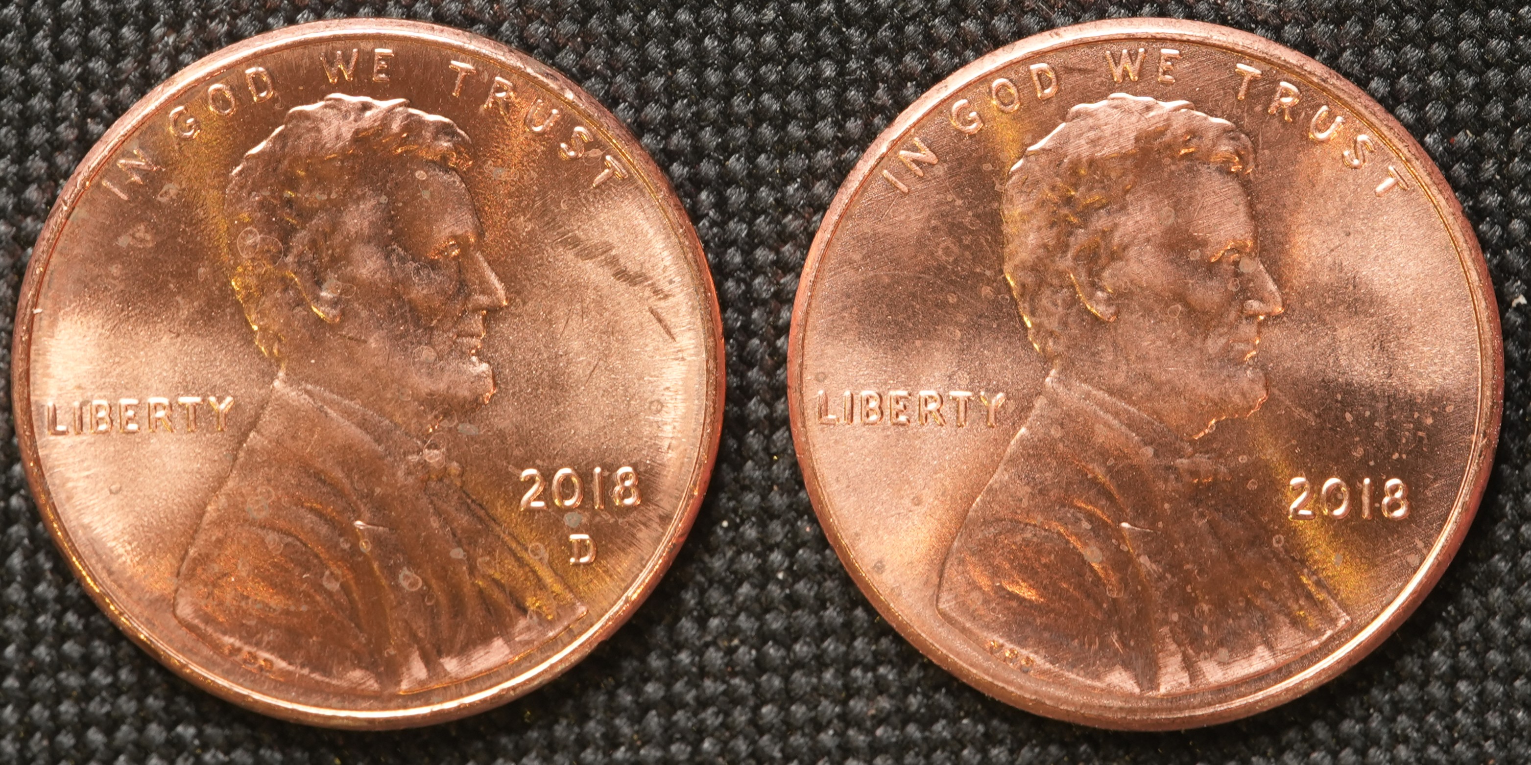 2018-P,D Lincoln Memorial Cents