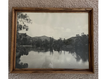 Vintage Black And White Framed Photograph