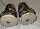 Budweiser Beer Steins Made By Staffel Stoneware W. Germany Pair