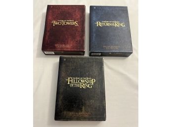 Lord Of The Rings Special Extended DVD Editions Return Of The King, Fellowship Of The Ring And The Two Towers