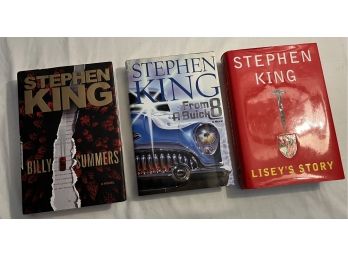 First Edition Stephen King Hardcover Books Lisey's Story, Billy Summers, From A Buick 8