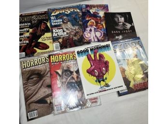Dungeon, Horror Show, Dragon, Dark Ivory, Script And Homelands Of The World Of Magic Magazines