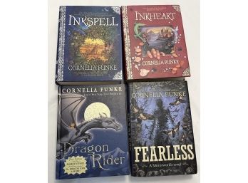 Cornelia Funke Inkheart, Inkspell, Dragon Rider, Fearless Hardcover