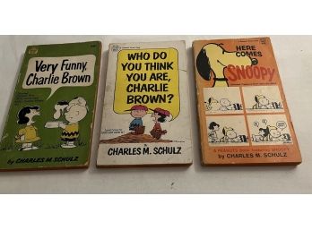 Charles M Schulz Very Funny Charlie Brown, Here Comes Snoopy, And Who Do You Think You Are, Charlie Brown?