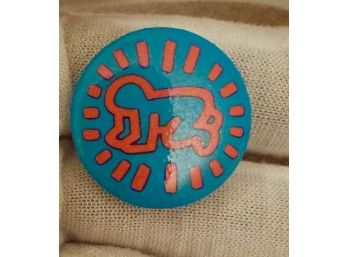 Rare Find! Keith Haring Pinback Button