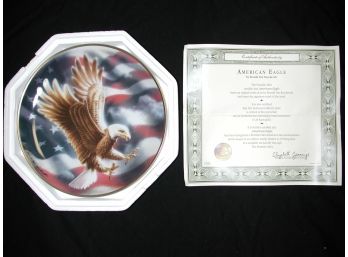 The Franklin Mint- American Eagle Collector Plate- Ronald Van- Orignal Box