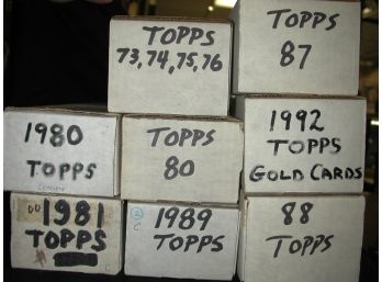 Topps Baseball Cards- Mix Bundle Lot Of 8 -1973-1992
