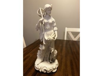 Andrea Hand-painted Statue, Made In Japan, 15.5'h