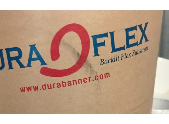 Dura Flex 64' Roll White Vinyl Backlit Substrate For Printing Very Heavy