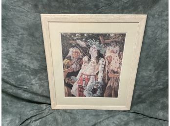 028  Michael Gentry Framed Unsigned Native American Print