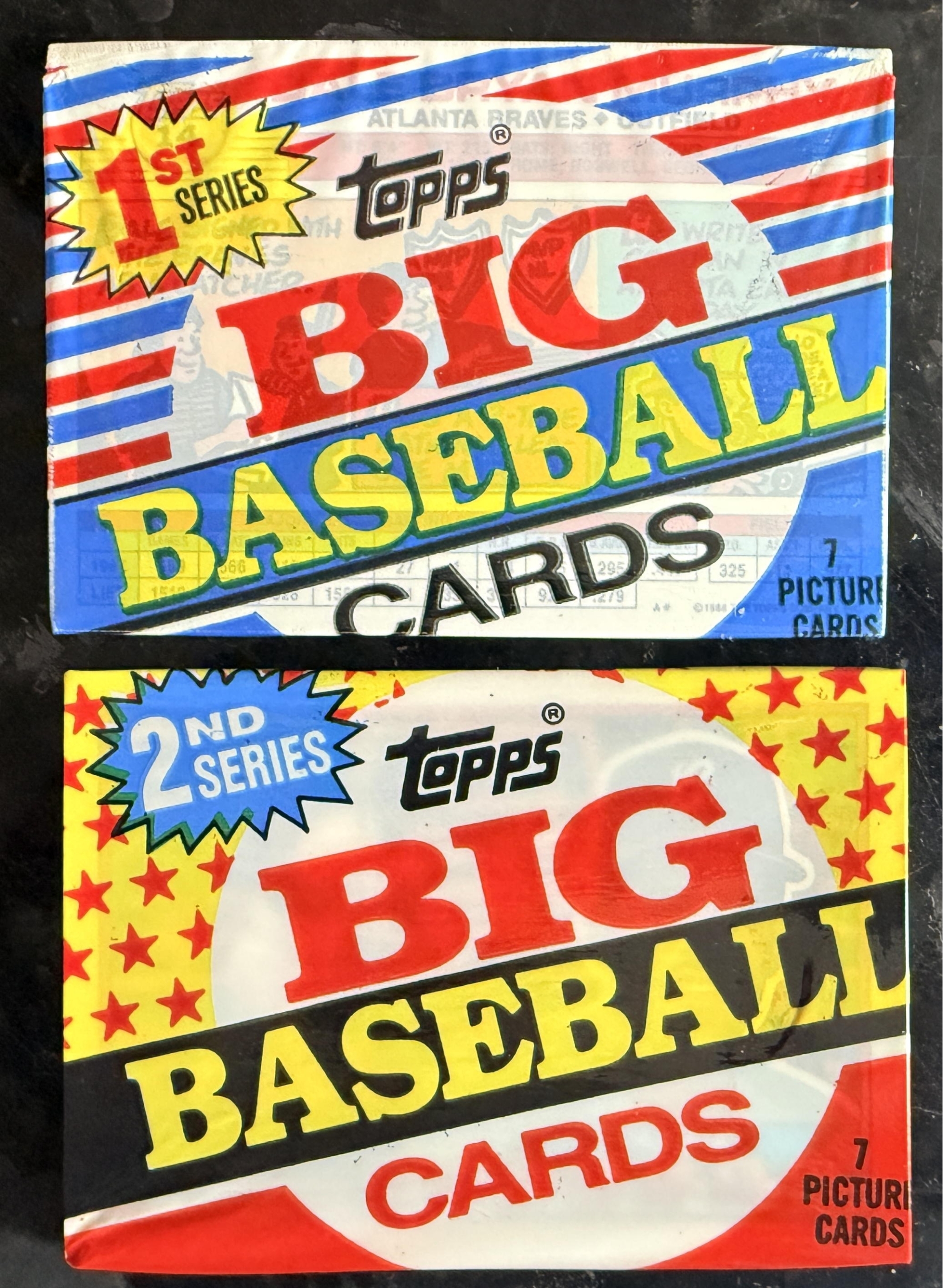(2) 1988 Topps Big Baseball Card Sealed Unopened Pack - Series 1 & 2