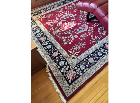 Hand Knotted Persian Rug Blue, Red And Cream **Local Pickup Only**