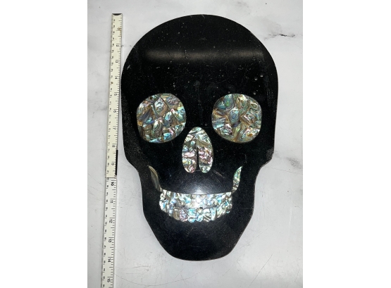 Barney's Mother Of Pearl Inlaid Skull Tray