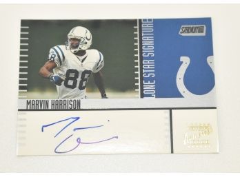 Marvin Harrison Autographed Card