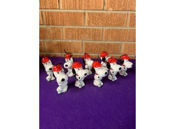 Antique Snoopy Golf Ornaments (9)