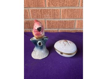 Bird Ceramic And Trinket Box