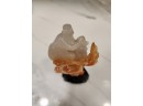 BEAUTIFUL CARNELIAN  CARVED ANTIQUE CHINESE MONKEY IN TREE.