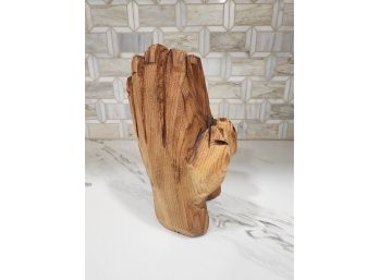 HAND CARVED PRAYING HANDS