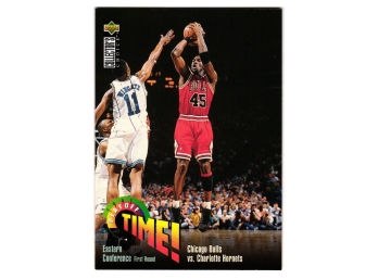 1995-96 Collector's Choice Playoff Time Michael Jordan Basketball Card Bulls