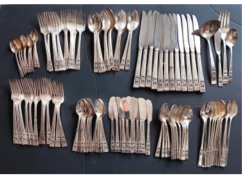 Vintage 1940s Silverware - Fine 111pc Service For 12, Community Coronation Plate , VG Condition, 1st Of 2 Sets
