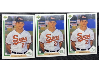 1991 Upper Deck Mike Mussina Rookie Lot Of 3