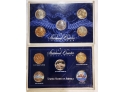 2 Sets Of 5 Each 1999 NJ State Statehood Quarter Hologram Colorized  24K Gold Plated Silver & Two Tone