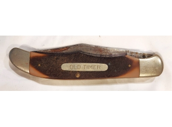 Vintage 1972-3 Schrade-Walden Single Blade Old Timer Pocket Knife