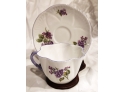 Rare 1930s Shelley Fine Bone China Lilac Time Dainty Shape Teacup & Saucer 14293