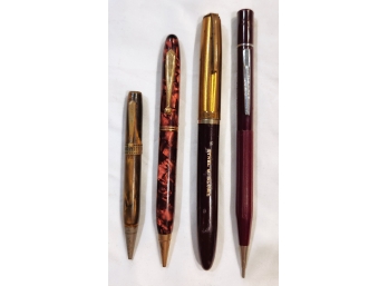 Three Mechanical Pencils Parkette Peter Pan Dixon Rite-Rite And One Fountain Pen