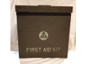 Hard 2 Find Near Complete WWII US Civil Defense First Aid Kit All Wood Newark NJ