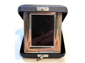 Carrs Sheffield 925 Sterling Silver Travel Picture Frame In Compact
