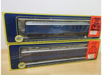 Lot Of 2 AHM Post Office And Observation Cars (LOT3 BOX1)