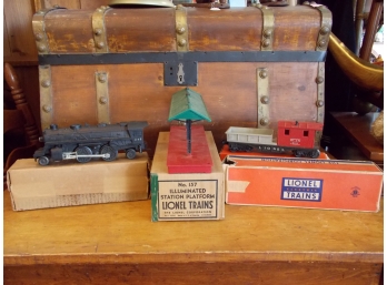 Lionel 245 Loco, Platform & Trains In Boxes