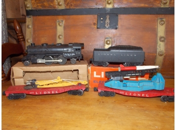 Lionel 245 Loco, Tender & 2x Trains