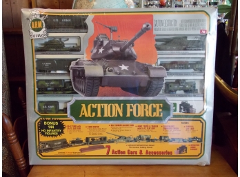 Vintage Sealed NOS A.H.m. 'Action Force' HO Military Train Set