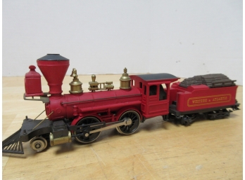 AHM Red Steam Engine W/ Wood Filled Tender (BOX4)